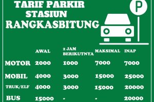 Tarif Parkir Stasiun Rangkasbitung